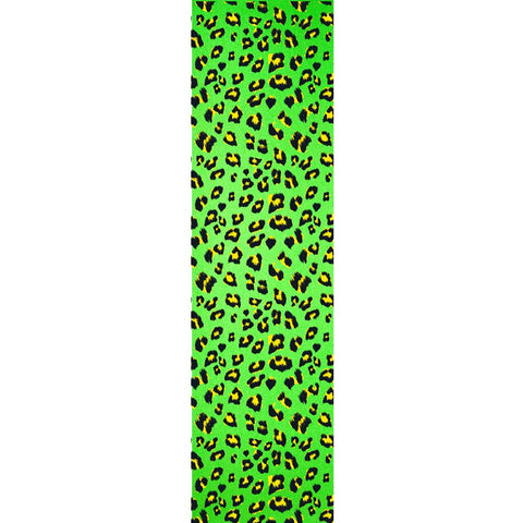 Flik Graphic 33" Leopard Griptape Sheet - Neon Green - LocoSonix