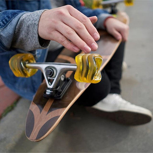 Shark Wheel DNA Longboard Wheels - Transparent Amber 72mm 78A [set/4]