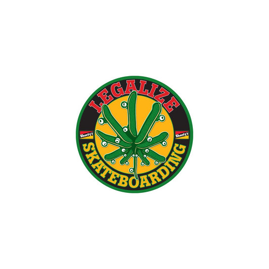 Shortys Legalize It Logo Sticker 4.8"