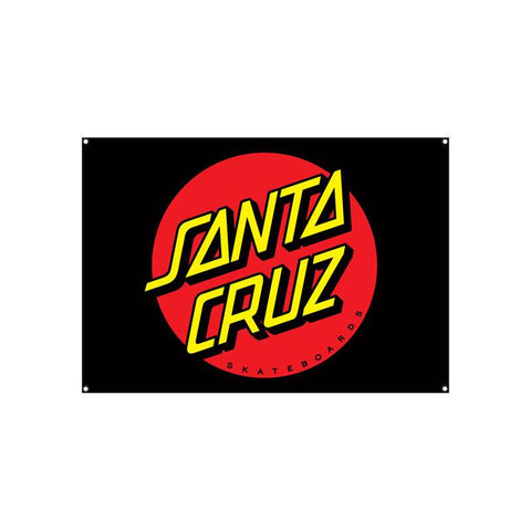 Santa Cruz DOT Flag - Black 32x46"