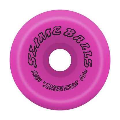 Slime Balls Scudwads Vomits Longboard Wheels - Neon Pink 60mm 95A [set/4]