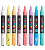 Uni POSCA PC-1M Paint Marker Set 0.7mm [8C] Soft Colors