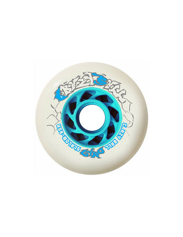 Gyro CRAZY BALL Inline Skates Wheel - White/Blue [x1]