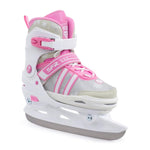 SFR NOVA Adjustable Ice Skates - White/Pink
