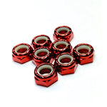 Rollerstuff BLING T'INGS METALLIC Axle Nuts - Red [set/8]