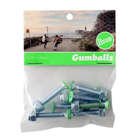 Penny GUMBALL Bolts/Nuts - 1.125" Green