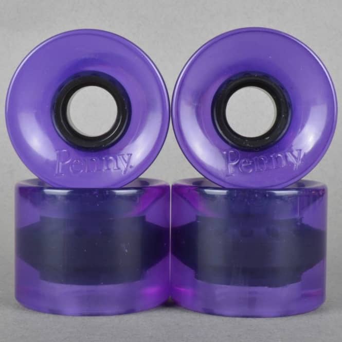 Penny Transparent Longboard Wheels - Purple 59mm 83A