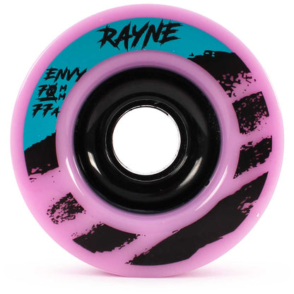 Rayne Envy Longboard Wheels - Pink 70mm 77A [set/4]