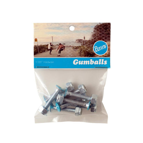 Penny GUMBALL Bolts/Nuts - 1.125" Blue