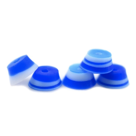 Teak Bubble Fingerboard Bushings - Swirl Dark Blue/White