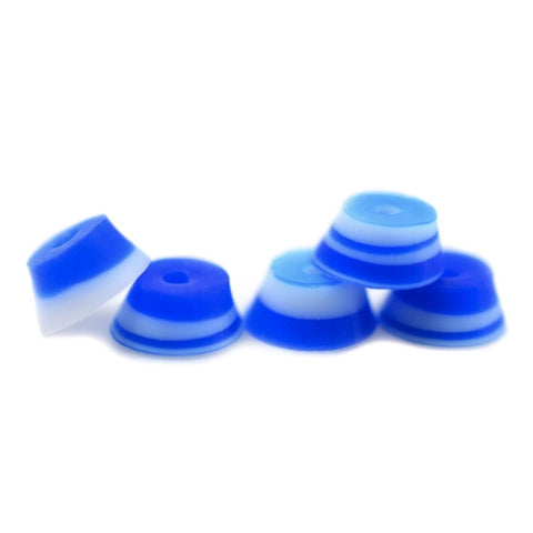 Teak BUBBLE Fingerboard Bushings - Swirl Dark Blue/White