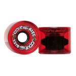 Cloud Ride CRUISER Longboard Wheels - Clear Red 69mm 78A