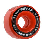 Impala Roller Skates Wheels - Red 58mm [set/4]