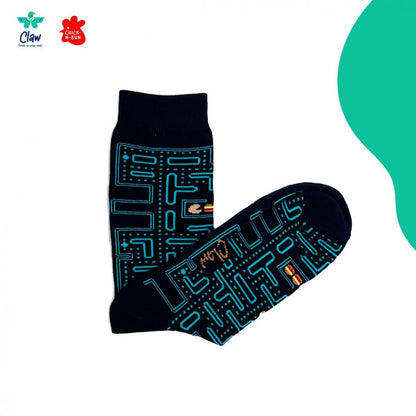 Claw Pac-Man Socks - Black