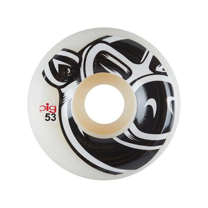 Pig Head Conical Natural Skateboard Wheels 53mm [set/4]
