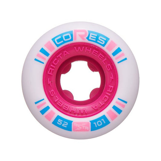 Ricta Cores Neon Skateboard Wheels - Pink 52mm 101A [set/4]