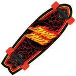Santa Cruz FLAME DOT SHARK Cruzer Longboard Complete 27.7"