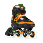 SFR PIXEL Adjustable Inline Skates - Green/Orange