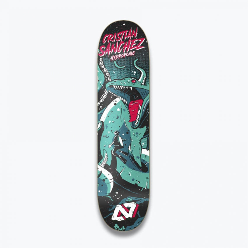 HydroPonic Sea Monster Cristian Sánchez Scuba Skateboard Deck 8"