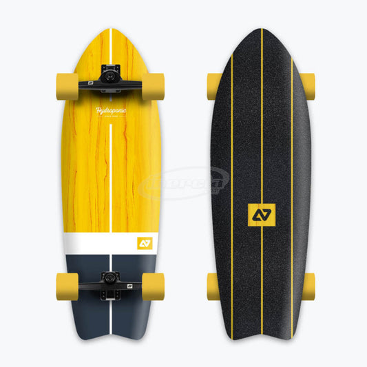 HydroPonic Vintage Surfskate Complete - Yellow 30.875"