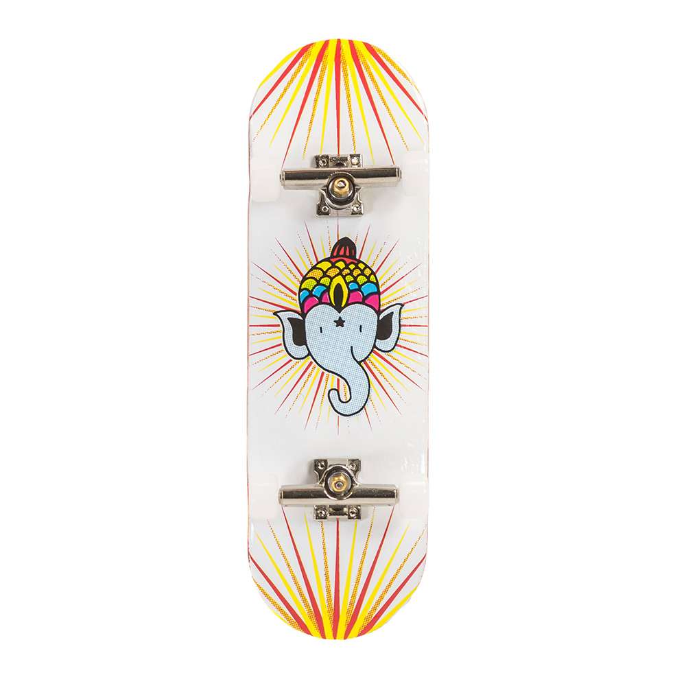 Blackriver Bollie Logo Fingerboard Setup - White