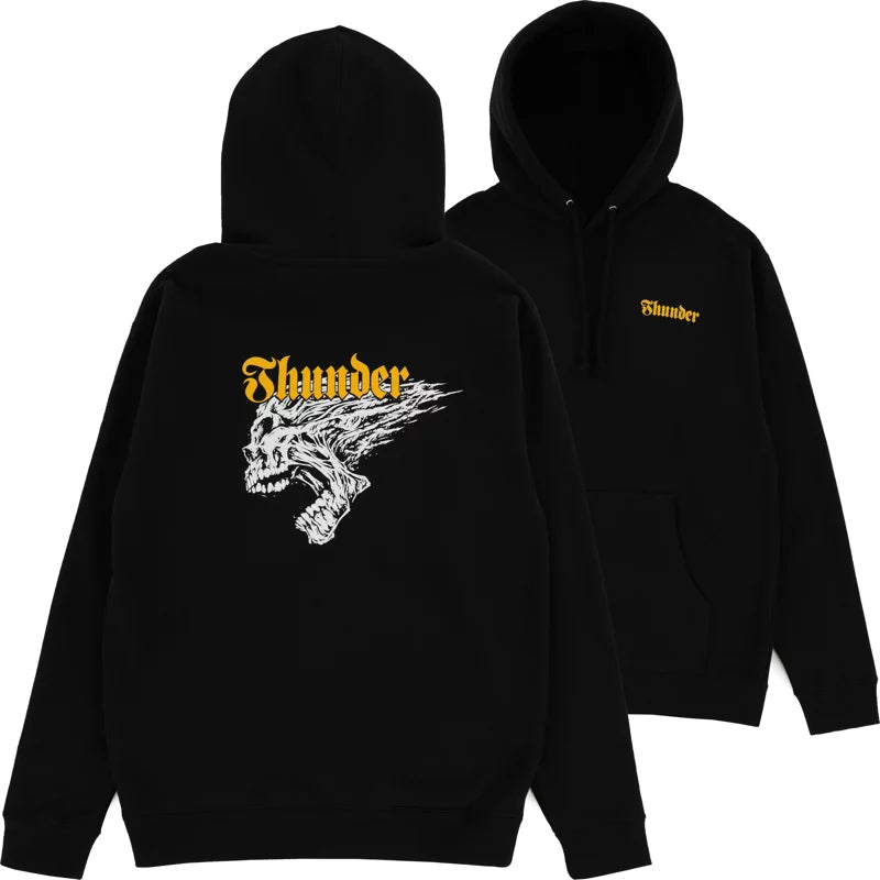 Thunder Screaming Skull Redux Hoodie - Black