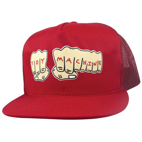 Toy Machine FISTS MESH Cap - Red/Red