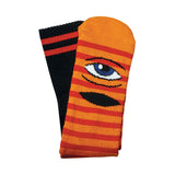 Toy Machine SECT EYE STRIPE Socks - Orange/Red