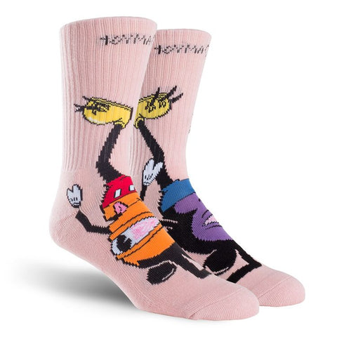 Toy Machine MOUSKETEER Socks - Pink