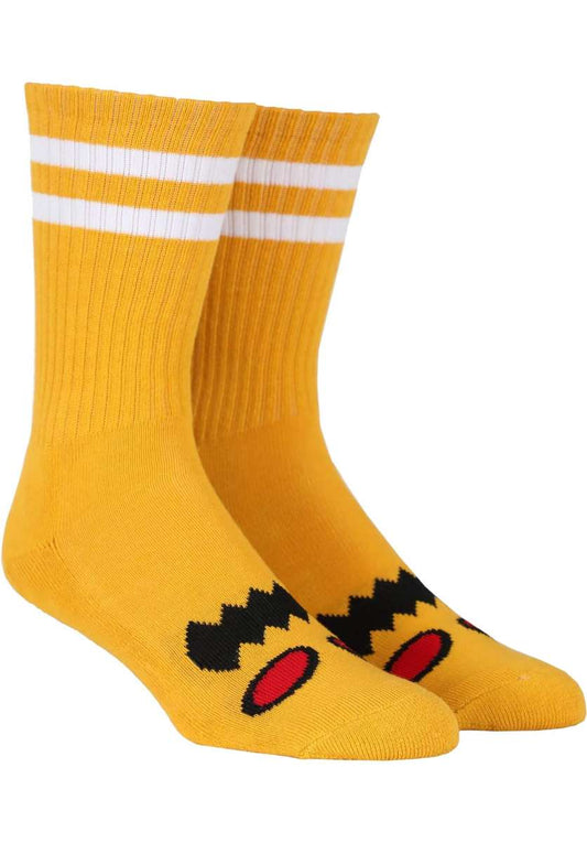 Toy Machine Monster Face Socks - Mustard