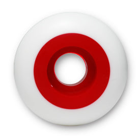 Steadfast Two-Tone Skateboard Wheels - White/Red 99A [set/4]