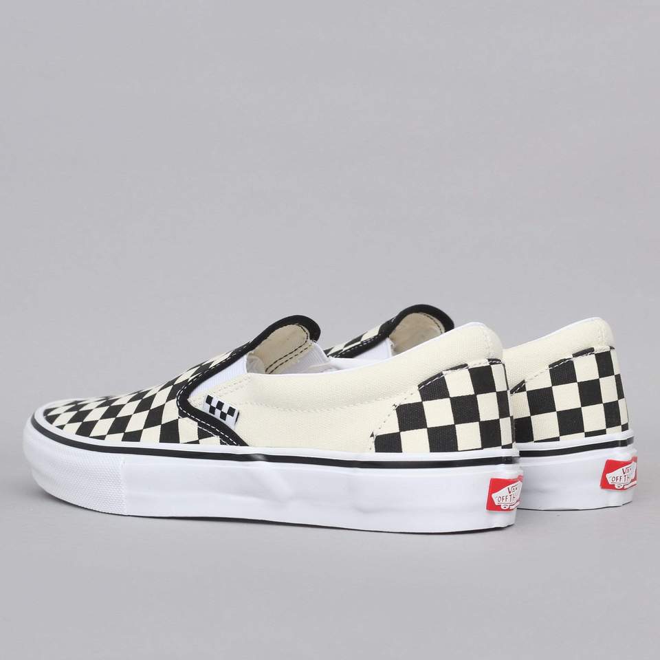 Vans Skate Slip-On Shoes - Black/Off White