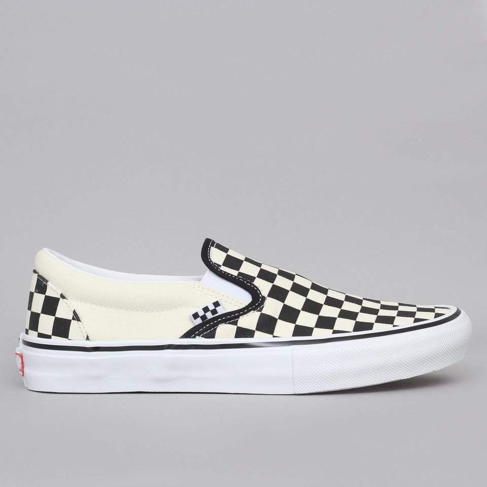 Vans Skate Slip-On Shoes - Black/Off White