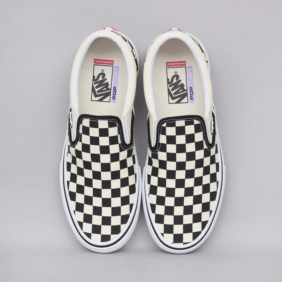 Vans Skate Slip-On Shoes - Black/Off White